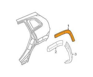 Listwa błotnika tył