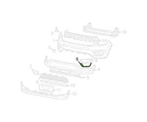 Listwa atrapy dolnej